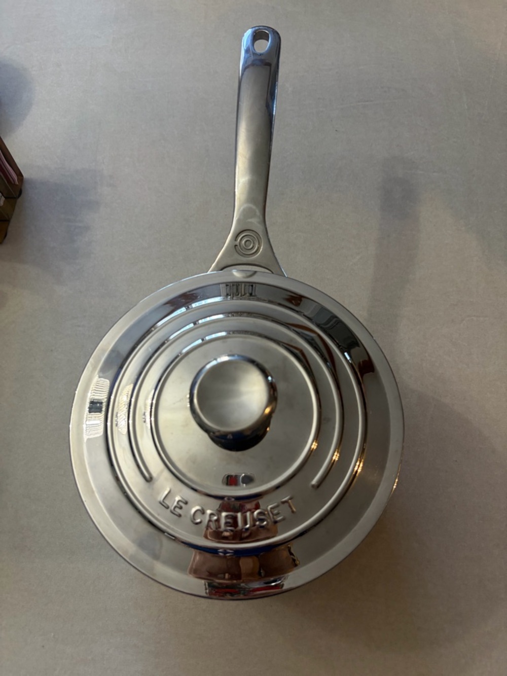 Le Creuset Stainless Steel Saucepan with Lid - Silver